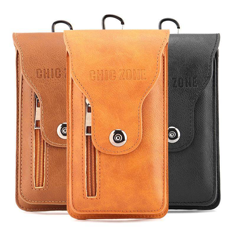Mode Männliche Hüfttasche Telefontasche Taschen Hüfttasche Herren Gürteltasche Multifunktionale wasserdichte Hüfttasche Umhängetaschen braun von Joom DACH