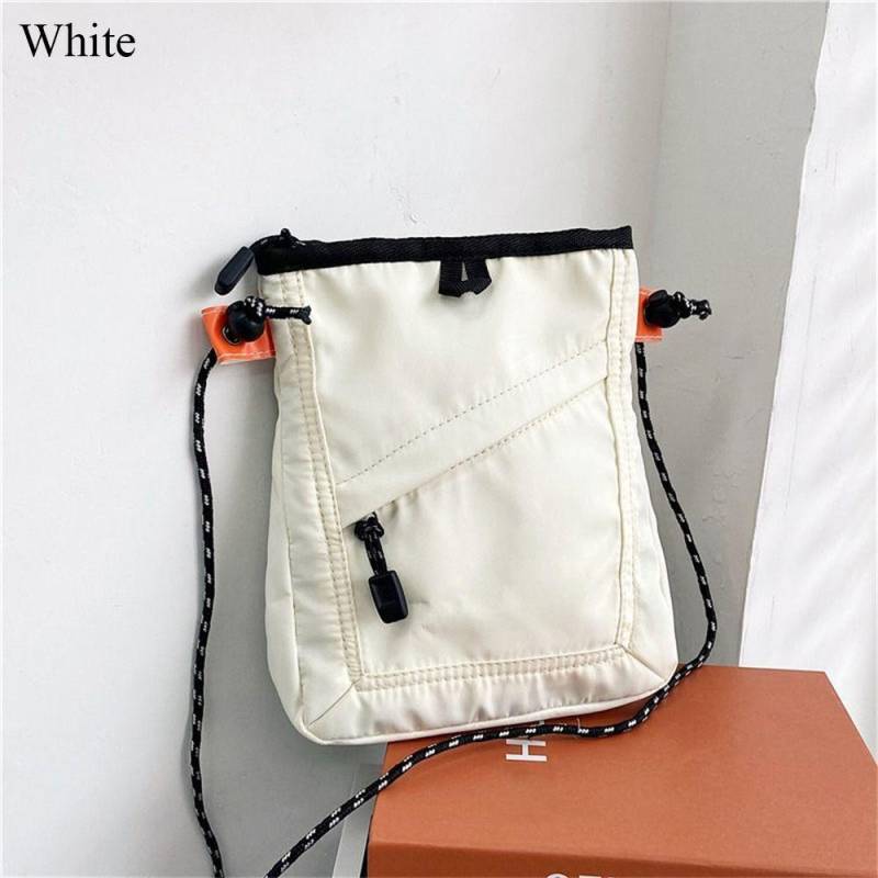 Mode Mini Wasserdichte Reisetasche Kleine Quadratische Umhängetasche Herren Damen Handtasche Messenger Bag Unisex Sport Umhängetasche weiß von Joom DACH