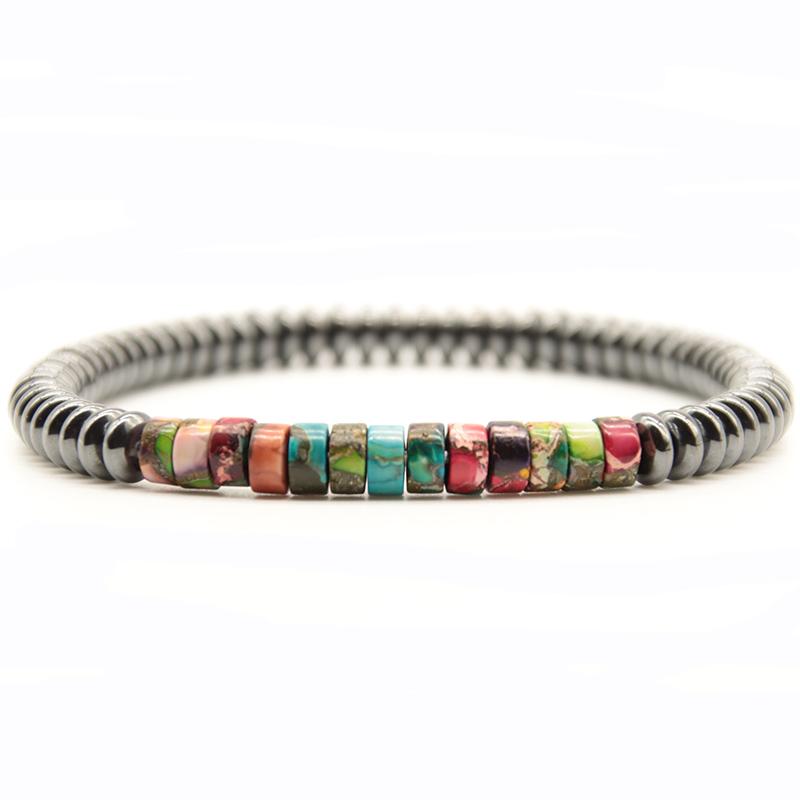 Mode Naturstein Armbänder Männer Frauen 6mm Hämatit Imperial Perlen Braslet Charm Schmuck Zubehör Yoga Braclet von Joom DACH
