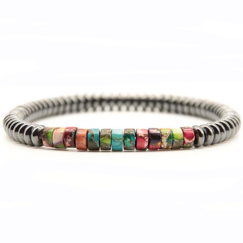 Mode Naturstein Armbänder Männer Frauen 6mm Hämatit Imperial Perlen Braslet Charm Schmuck Zubehör Yoga Braclet von Joom DACH