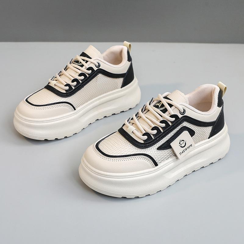 Mode Neue Damen Freizeitschuhe Sommer Mesh Atmungsaktive Sneaker Kleine Weiße Schuhe Outdoor Freizeitschuh Slipper Zapatillas De Mujer 40 von Joom DACH