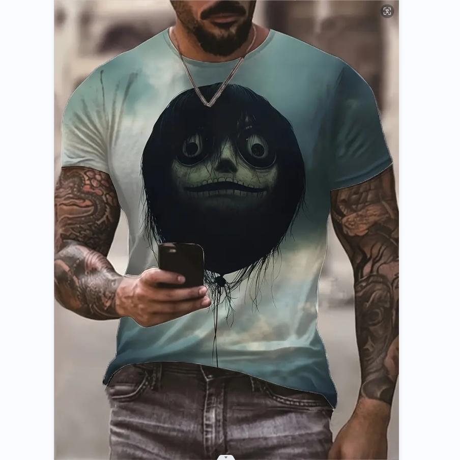 Mode Niedlichen Cartoon Sommer Männer T-shirts Leichte Atmungsaktive Casual Kinder Rundhals Ärmel Kurze Streetwear Übergroßen Tops XL von Joom DACH