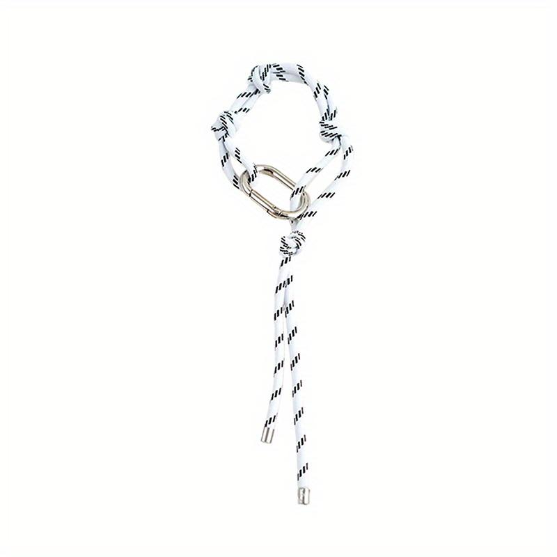 Mode Nylon Handgefertigtes Seil Partnerstil Hand- und Fußkette Vintage Schlüsselanhänger Taschenanhänger Dekoration mit Kostenloser Schlüsselschnalle von Joom DACH