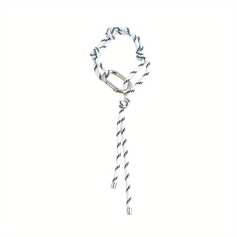 Mode Nylon Handgefertigtes Seil Partnerstil Hand- und Fußkette Vintage Schlüsselanhänger Taschenanhänger Dekoration mit Kostenloser Schlüsselschnalle von Joom DACH