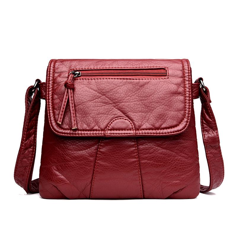 Mode PU Leder Handtaschen Frauen Umhängetaschen Designer Schwarz Kleine Frauen Messenger Tasche Damen Schulter Taschen Pures und Taschen rot von Joom DACH