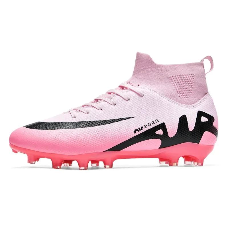 Mode Pink Fußballschuhe Herren Professionell Leichtgewicht Socke Herren Fußballschuh Outdoor Rutschfest Original Fußballschuh Sneakers 41 von Joom DACH