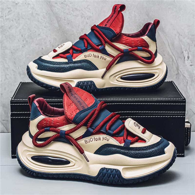 Mode Plattform Vulkanisierte Turnschuhe Männer Koreanische Casual Schuhe Für Männer Street Style Chunky Social männer Turnschuhe Schuhe Männlichen Punk 42 blau von Joom DACH