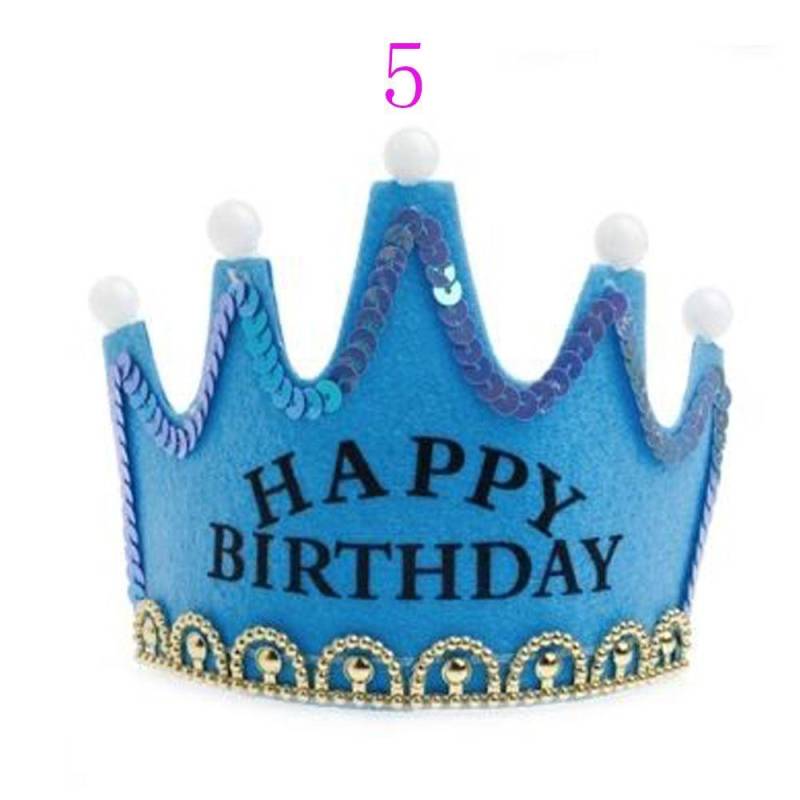 Mode Prinz Prinzessin Kinder Erwachsene Gastgeschenke Krone LED Licht Geburtstagshut Haarband 5 von Joom DACH