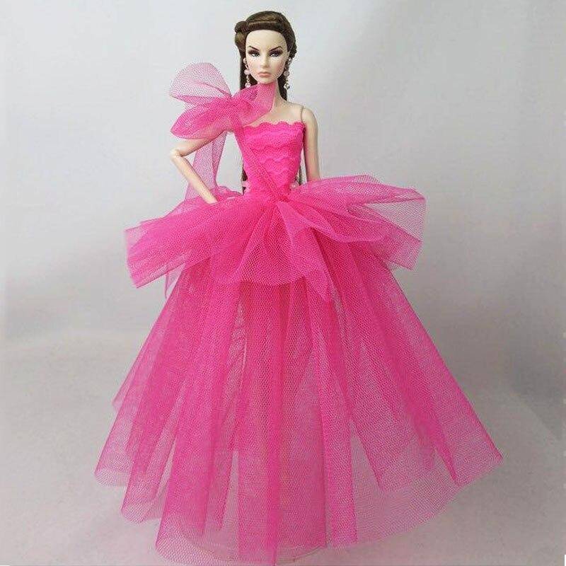 Mode Puppe Kleidung Für Barbie Puppe Kleid Vestidoes Multi-schicht Party Kleider Outfits Für 1/6 Puppe Zubehör Kinder DIY spielzeug for 11.5" height dolls  braun von Joom DACH
