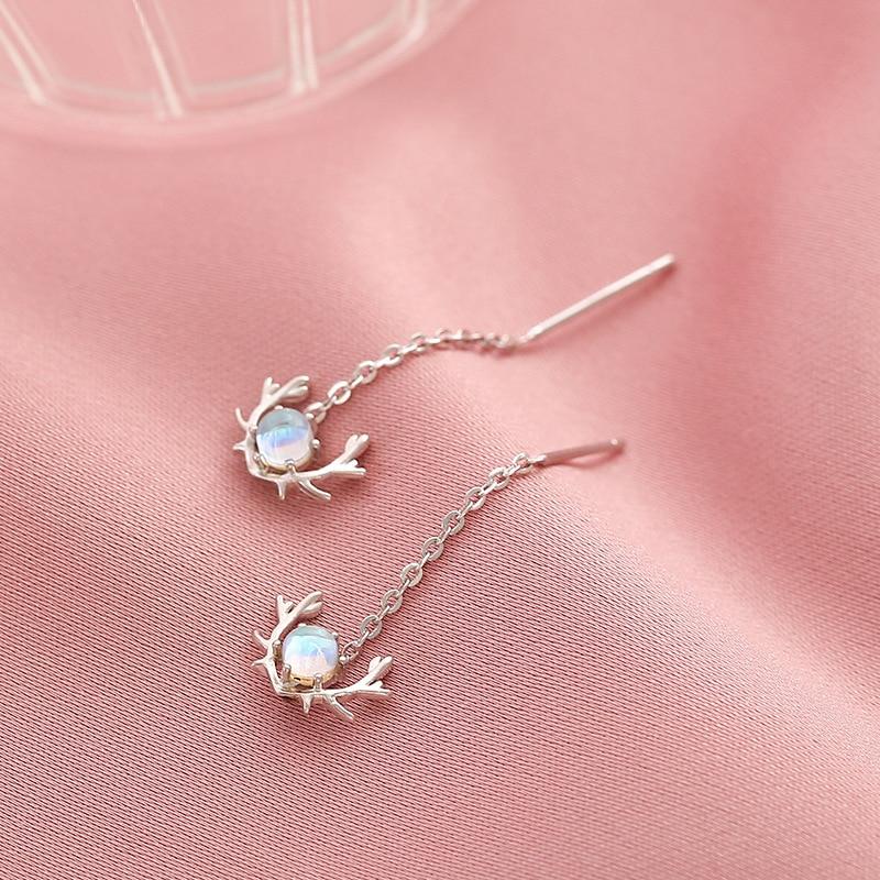 Mode Quaste Opal Deer Piercing Tropfen Ohrring Für Frauen Mädchen Party Hochzeit Weihnachten Schmuck eh1350 von Joom DACH