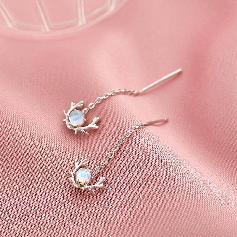 Mode Quaste Opal Deer Piercing Tropfen Ohrring Für Frauen Mädchen Party Hochzeit Weihnachten Schmuck eh1350 von Joom DACH