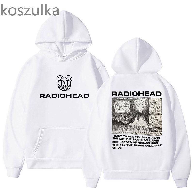 Mode Radiohead Hoodie Herren Damen Sweatshirts Übergroße Kleidung Harajuku Pullover Grunge Jungen Mädchen Streetwear Damen Oberteile S von Joom DACH