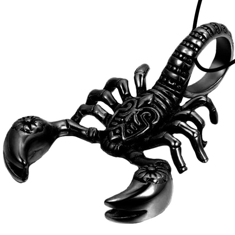 Mode Rock Punk König Skorpion Anhänger Herren Halskette Damen Halskette schwarz Mode Rock Punk König Skorpion Anhänger Herren Halskette Damen Halskette schwarz von Joom DACH