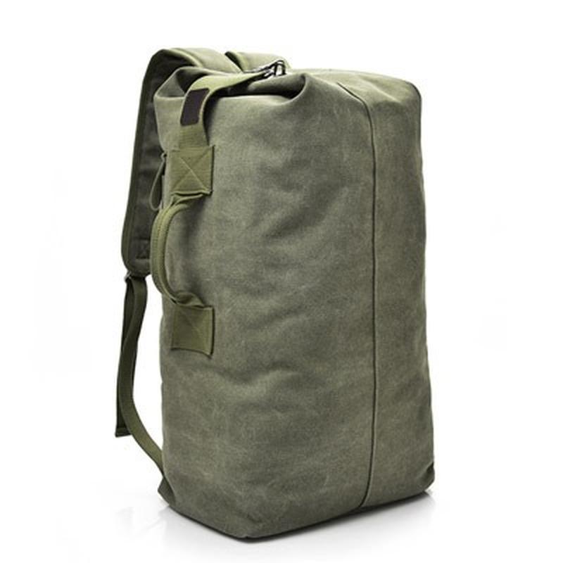 Mode Rucksack Herren Rucksack Outdoor Sporttasche Canvas Umhängetasche Männer large armee grüne von Joom DACH