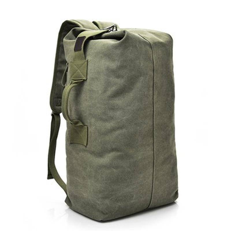 Mode Rucksack Herren Rucksack Outdoor Sporttasche Canvas Umhängetasche Männer large armee grüne von Joom DACH
