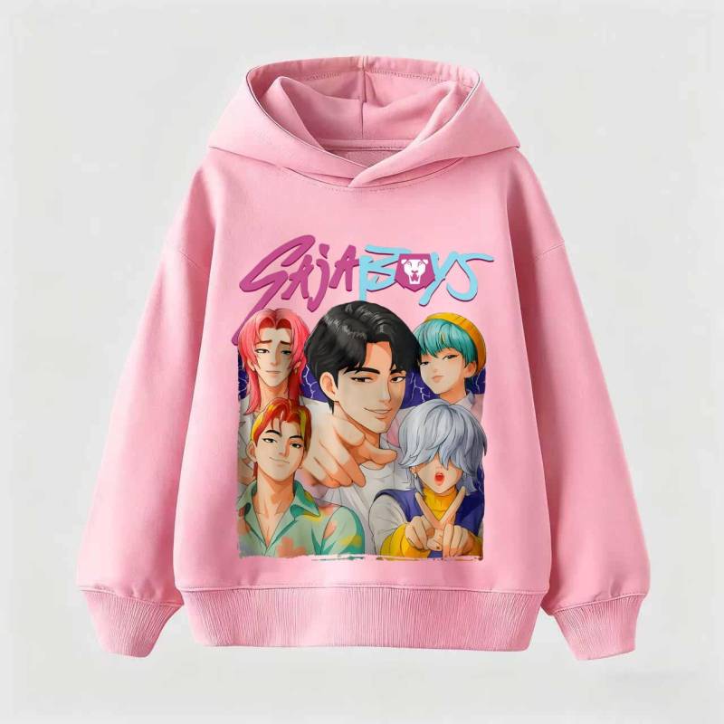 Mode Rumi Sweatshirt Pullover Niedlich Langärmlig Herbst Jungen Mädchen Cartoon Y2K Kapuzenpullover Sportbekleidung 2026 KPop Demon Hunters Kapuzenpullover 150 von Joom DACH