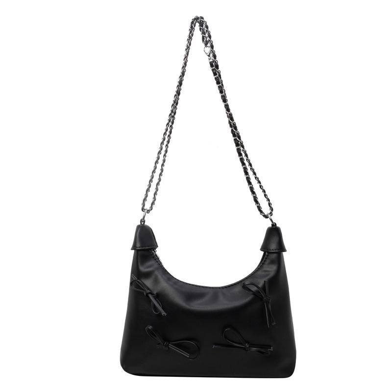 Mode Schleifentasche Damen Neue Vielseitige Pendler Schulter Messenger Bag schwarz von Joom DACH