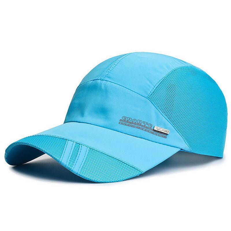 Mode Sommer Outdoor Baseball Hut für Männer Frauen Lauf Visor Cap Neue Angeln Cool Quick Dry Mesh Cap blaue wasserfarbe von Joom DACH