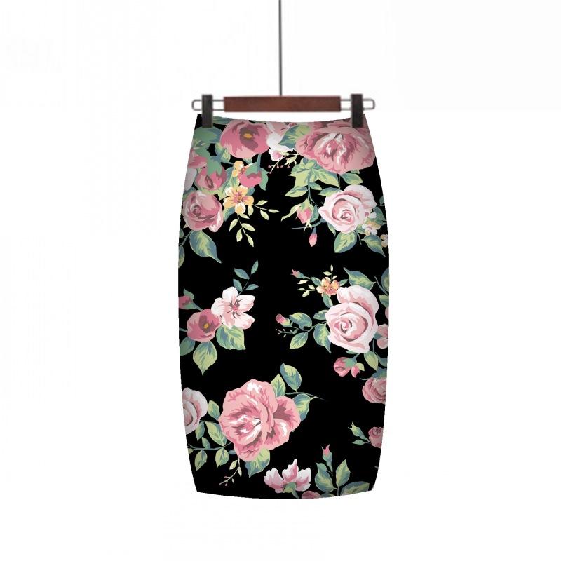 Mode Sommer Stil Bleistiftrock Frauen Hohe Taille Grüne Röcke Vintage Blumendruck Midirock XXL Mode Sommer Stil Bleistiftrock Frauen Hohe Taille Grüne Röcke Vintage Blumendruck Midirock XXL von Joom DACH