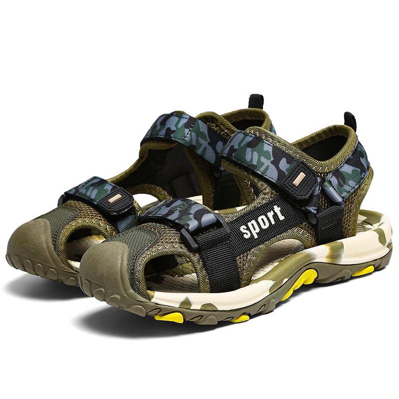 Mode Sommer Strand Wasser Kinder Sandalen Mode Schuhe Im Freien Nicht-slip Weichen Boden Schattierung Leder Jungen Bequem 40 von Joom DACH