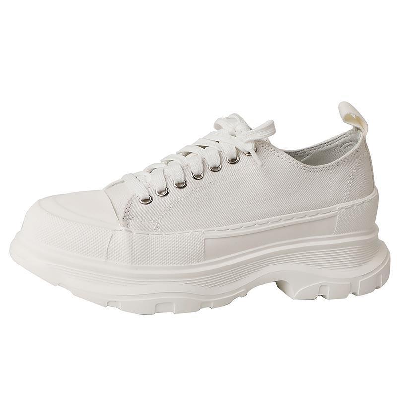 Mode Sport Geschlossene Zehen Halbschuhe für Damen Damenschuhe für Draußen Neue Höhe Erhöhend Faule Plateau Muffin Canvas Schuhe Damen 40 von Joom DACH