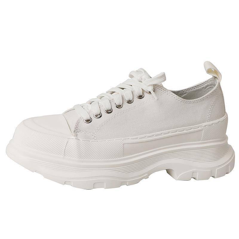 Mode Sport Geschlossene Zehen Halbschuhe für Damen Damenschuhe für Draußen Neue Höhe Erhöhend Faule Plateau Muffin Canvas Schuhe Damen 40 von Joom DACH