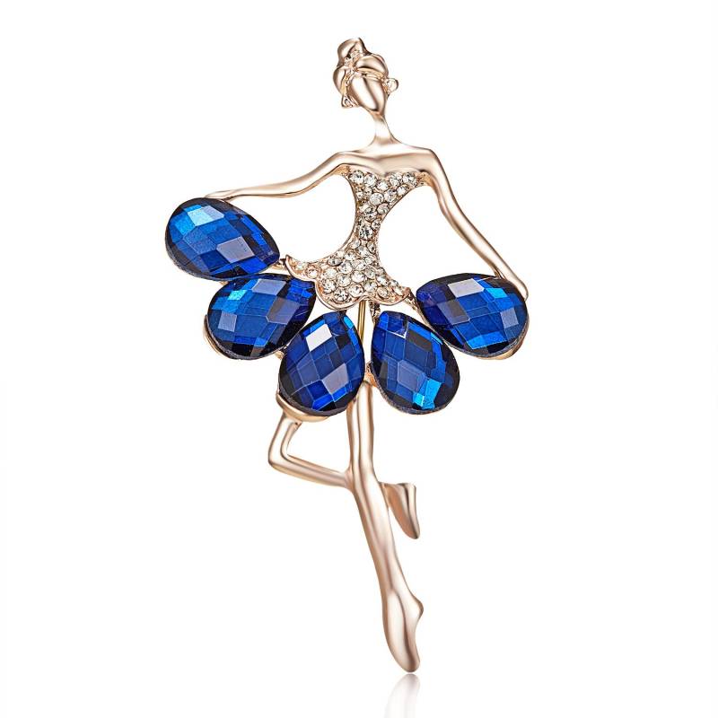 Mode Strass Emaille Gymnastik Ballett Tänzerin Brosche Pin Für Frauen Nette Pins Kristall Corsage Brosche Hochzeit Schmuck Geschenk von Joom DACH