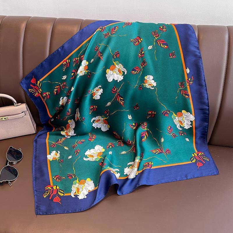 Mode Taschentuch Halstücher Frauen Kleine Tücher Wraps Bandana Kopftücher 70 cm 70x70cm von Joom DACH