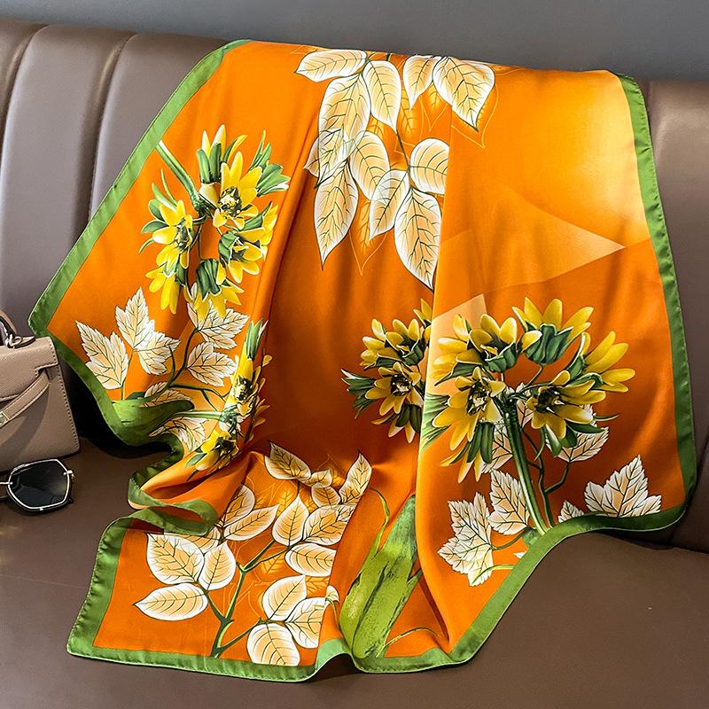 Mode Taschentuch Halstücher Frauen Kleine Tücher Wraps Bandana Kopftücher 70 cm 70x70cm von Joom DACH