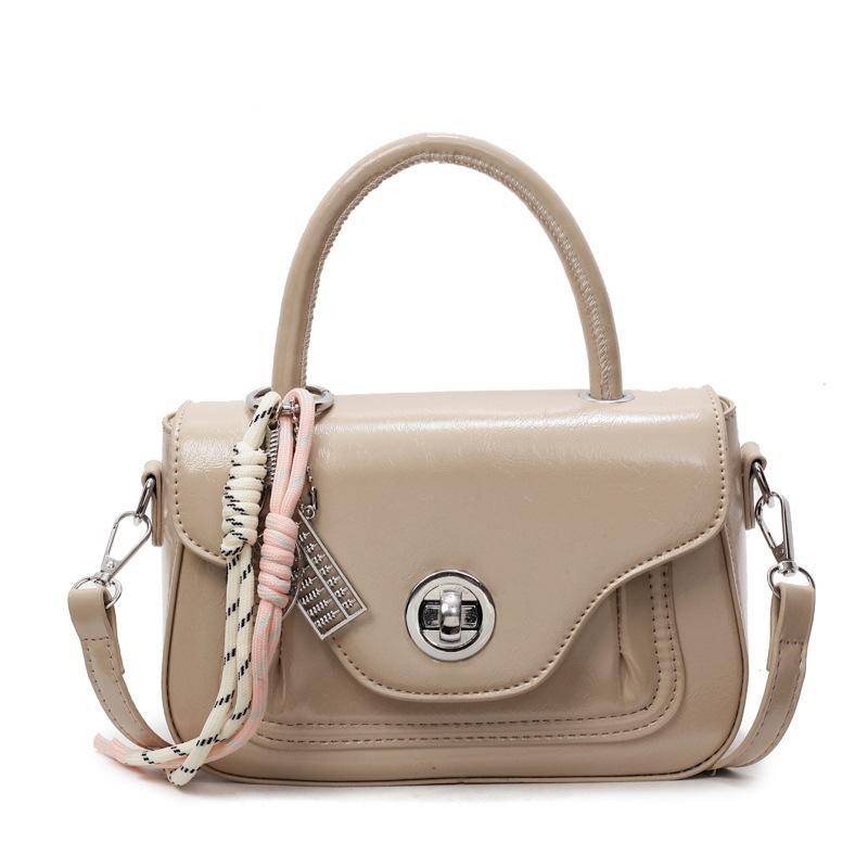 Mode Tragbare Kleine Quadratische Tasche Damen Neue Vielseitige Schulter Messenger Bag no pendant khaki von Joom DACH