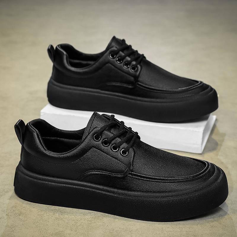 Mode Turnschuhe Männer Vulkanisieren Schuhe Chunky Flache Bequeme Frühling Herbst Plattform Herren Schuhe Sport Casual Schwarze Schuhe 44 von Joom DACH
