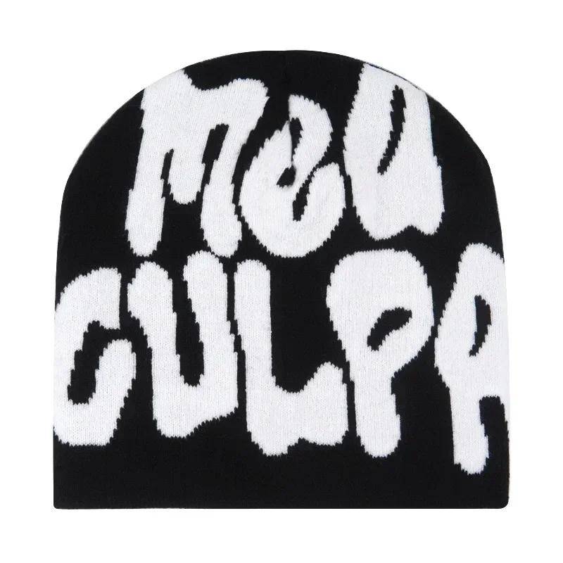 Mode Winter Gestrickte Gorras Y2K Beanie Cargo Cap für Männer Frauen Kanye Beanies Kanada Hombre Top Warm Halten Hut Herbst Im Freien M 56-58cm von Joom DACH