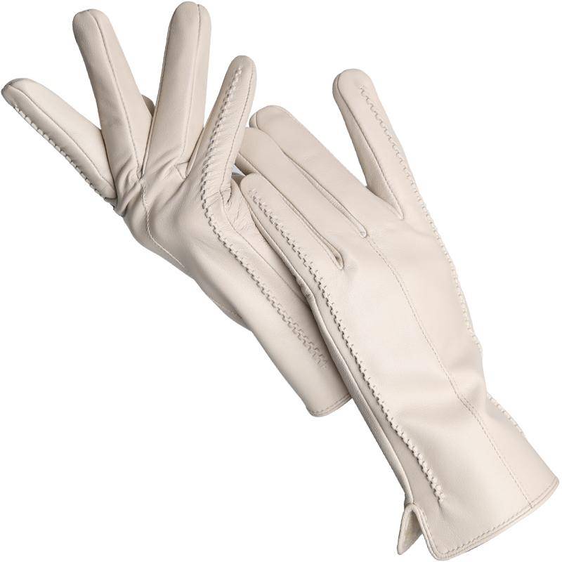 Mode frauen handschuhe Farbe Schaffell Winter Warme Dünne Touchscreen handschuhe Hohe Qualität 6.5 bordeaux von Joom DACH