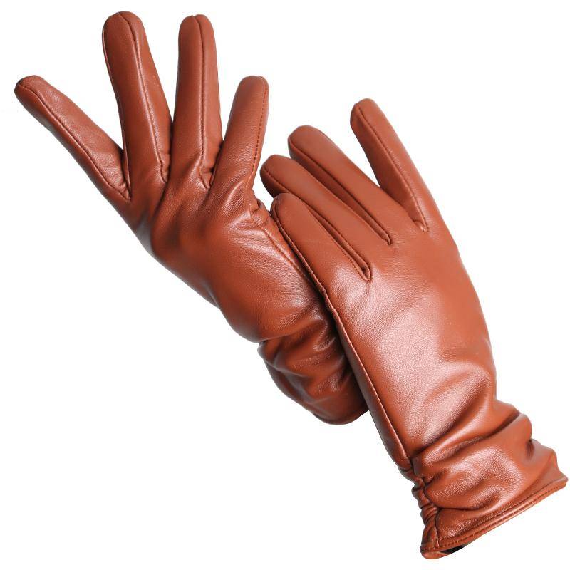 Mode frauen handschuhe Farbe Schaffell Winter Warme Dünne klassische stil handschuhe Hohe Qualität 7.5 senfgelb von Joom DACH