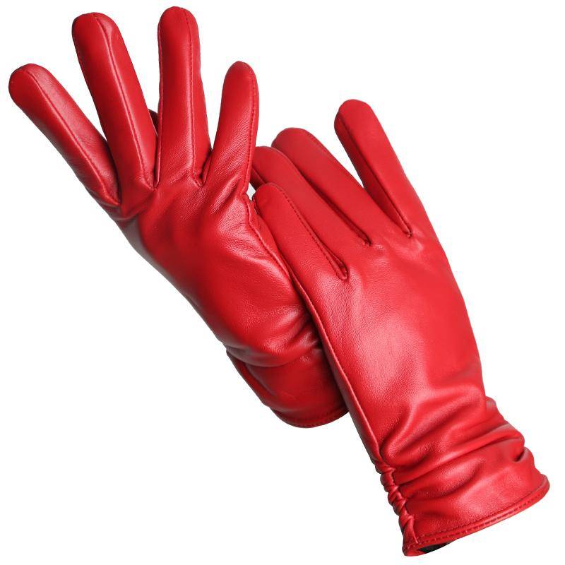 Mode frauen handschuhe Farbe Schaffell Winter Warme Dünne klassische stil handschuhe Hohe Qualität 8.5 von Joom DACH