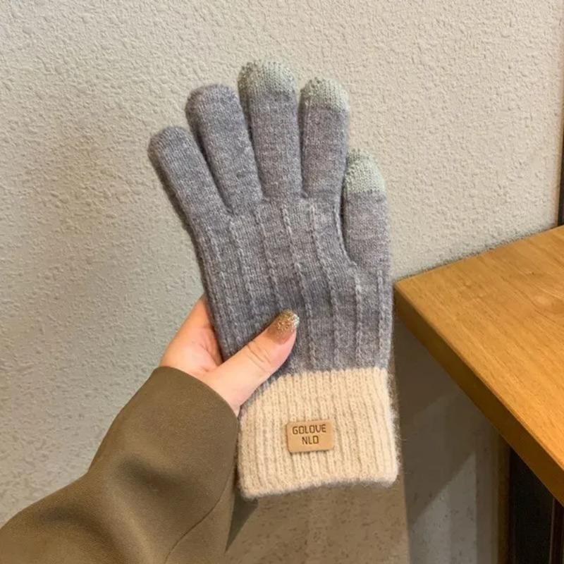 Mode frauen winter handschuhe warm Imitation kaschmir gestrickte herbst winter handschuhe für frauen männer outdoor ski handschuhe von Joom DACH