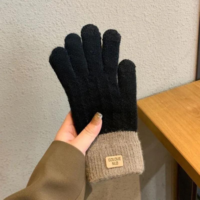 Mode frauen winter handschuhe warm Imitation kaschmir gestrickte herbst winter handschuhe für frauen männer outdoor ski handschuhe von Joom DACH