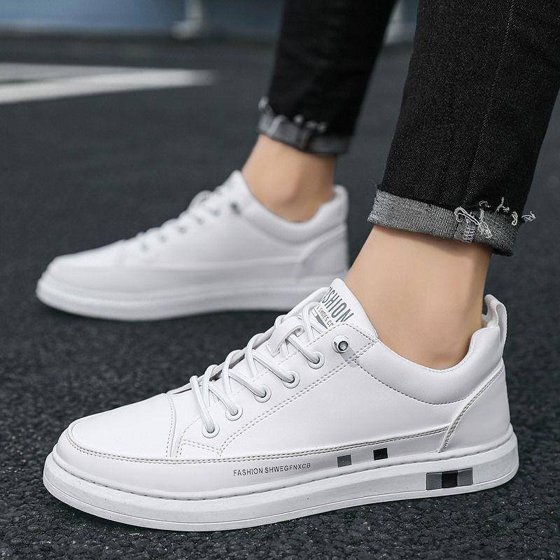 Mode für Herren Sneakers Weiß Damen- und Herrenschuhe Plateau Schwarz Paar Flats Tenis Masculino Zapatillas Mujer Plus Size 44 von Joom DACH