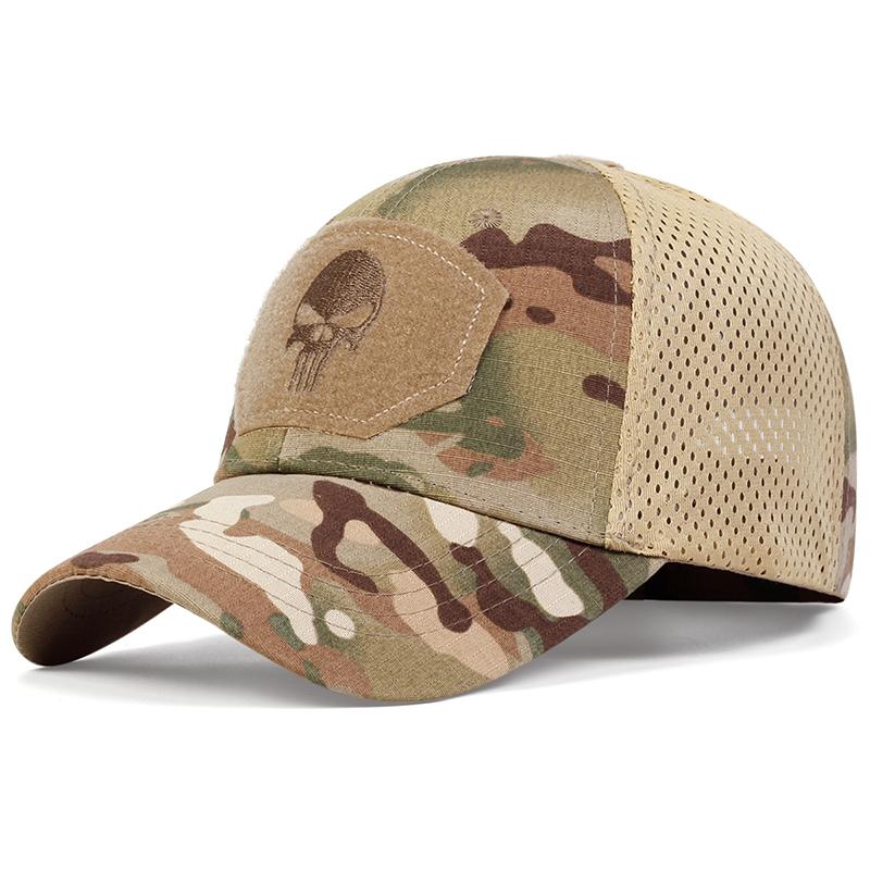 Mode für Männer Baseballmütze Taktische Armeemütze Outdoor Sport Militärmütze Camouflage Hut Hip Hop Hüte Baumwolle Wilde Sonnenhüte Gorras camouflage/braun von Joom DACH