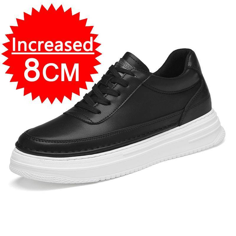 Mode für Männer Leder 6/8CM unsichtbare innere Höhe zunehmende Schuhe Outdoor-Mode für mit dicken Sohlen atmungsaktive Männer Schuhe formale Schuhe 41 von Joom DACH