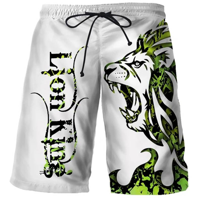 Mode für Männer Print Tiger Grafik Strand Kordelzug Shorts Sommer Hawaii Strand Shorts Coole Herren Badeanzug Gym Surf Badehose M von Joom DACH