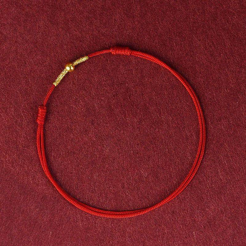 Mode handgemachte Armband rotes Seil Glück Armreif Frauen Männer beste Armband Fußkettchen Anklet rot von Joom DACH