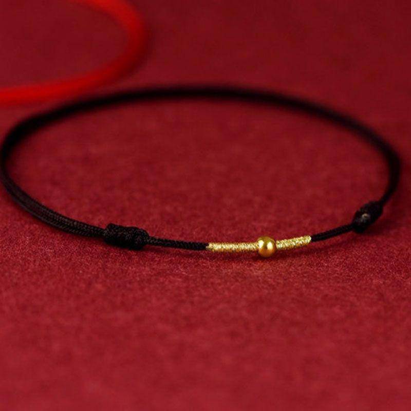 Mode handgemachte Armband rotes Seil Glück Armreif Frauen Männer beste Armband Fußkettchen Anklet schwarz von Joom DACH