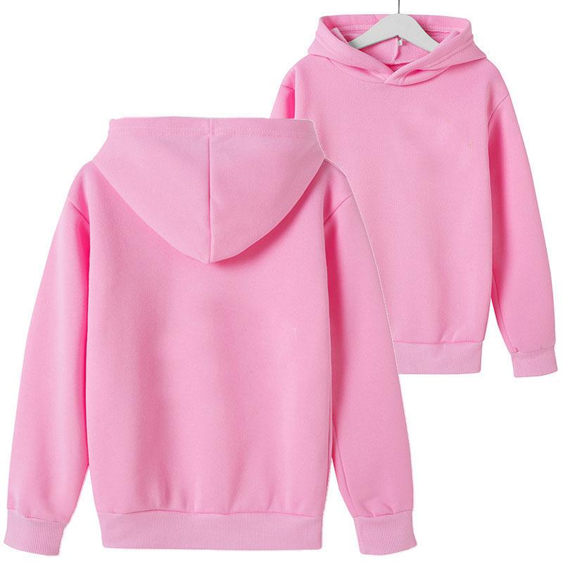 Mode kinder jungen Hoodies 2021 Frühling Herbst Mädchen Beiläufige Hoodies Sweatshirts kinder Einfarbig Hoodies Sweatshirt Tops Neue 130 rosa von Joom DACH