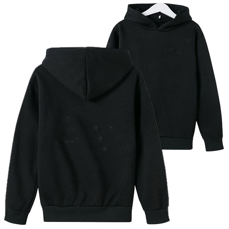 Mode kinder jungen Hoodies 2021 Frühling Herbst Mädchen Beiläufige Hoodies Sweatshirts kinder Einfarbig Hoodies Sweatshirt Tops Neue 160 schwarz von Joom DACH