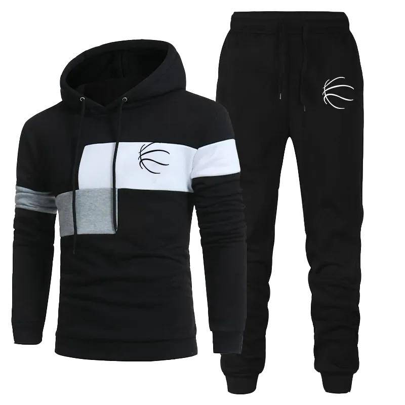 Mode männer Kleidung Männer Trainingsanzüge Hoodies Anzug Herbst Winter Männer Mit Kapuze Pullover und Jogginghose Zwei Stück Set Plus Größe XXL von Joom DACH