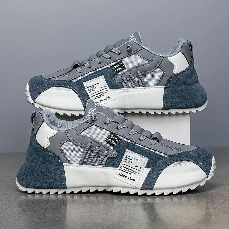 Modemarke tenis männer casual kunstleder turnschuhe männlichen keilschuhe frühling sommer atmungs trainer mann gym laufschuhe 42 von Joom DACH