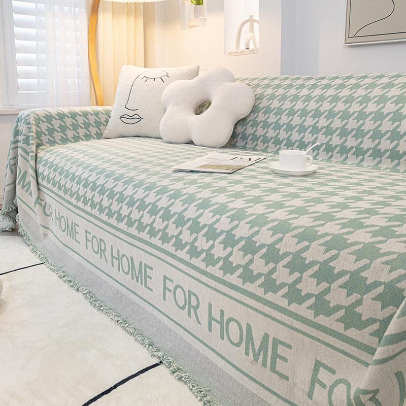 Moderne Chenille Zebra Muster Sofa Handtuch Möbelbezug 4-Sitzer Sofa Überwurfdecke Couch Sessel Husse Ganzjährig 180x130cm hellgrüne von Joom DACH