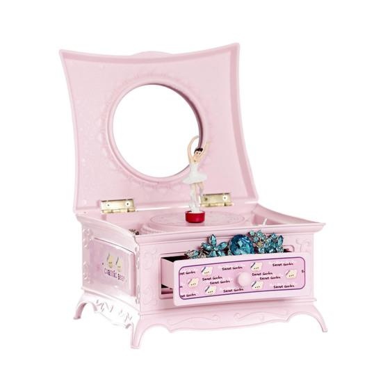 Moderne Geburtstags-Spieluhr, Vintage-Phonograph-Form, Weihnachtsgeschenk rosa von Joom DACH