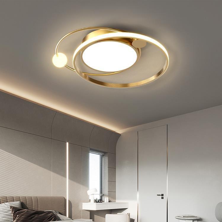 Moderne LED Wohnzimmer Deckenleuchten Schlafzimmer Küche Esszimmer Dekorationslampe Kronleuchter Nordisch Innen Zuhause Diameter -50cm gold von Joom DACH